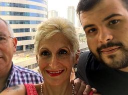  Vicente Maillo junto a su esposa y uno de sus hijastros, a los que les dio su apellido