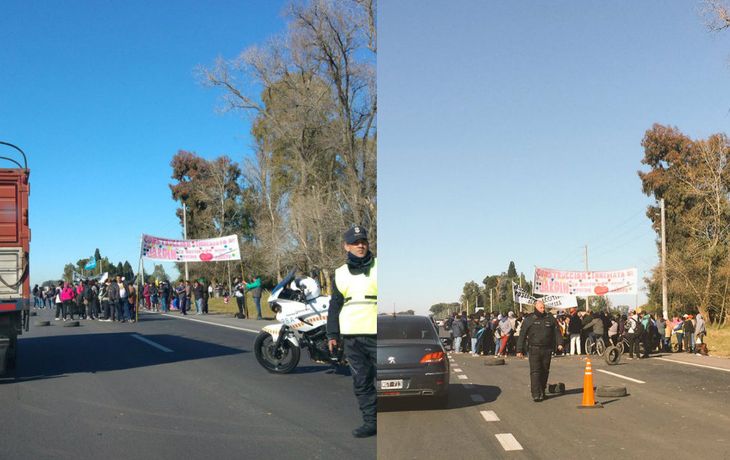 En pleno éxodo turístico, cortaron la ruta 2