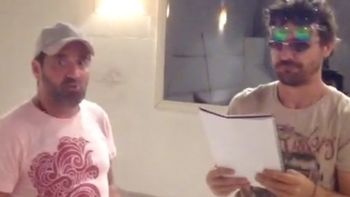 pedro alfonso y mariano iudica ensayan para su nueva obra de teatro pedro alfonso y mariano iudica ensayan para su nueva obra de teatro