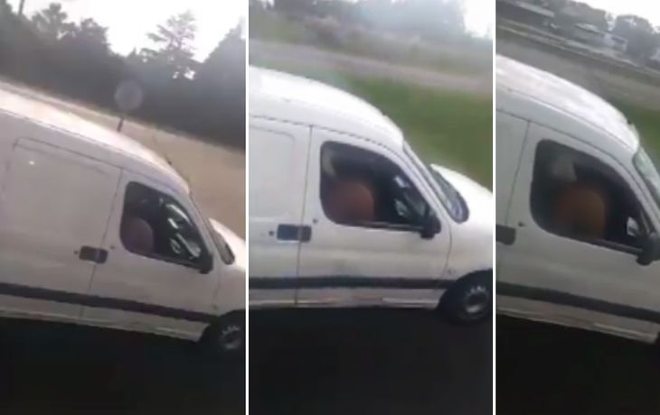 Camioneros filman a una pareja teniendo sexo en el auto en plena ruta