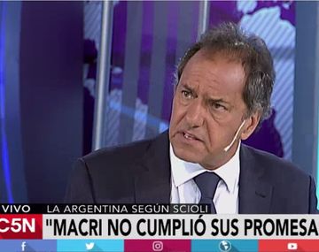 Daniel Scioli en C5N a un año del debate presidencial