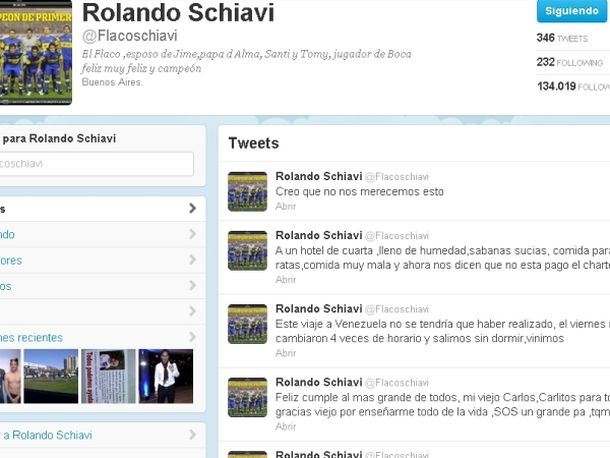 Rolando Schiavi explotó contra los dirigentes de Boca por la gira