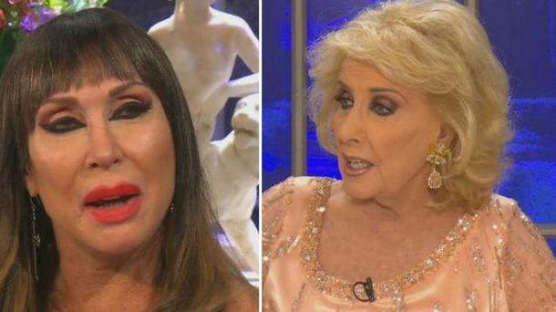 Cómo fue la reconciliación en vivo de Mirtha Legrand y Moria Casán