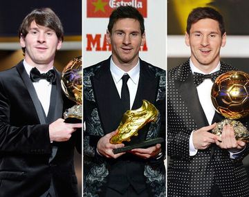 Los excéntricos trajes de Messi en las premiaciones