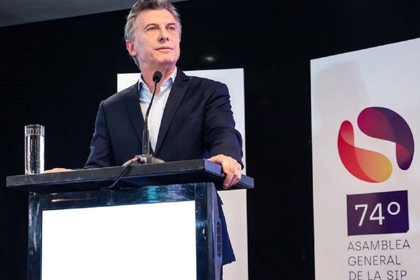 Macri en la asamblea de la Sociedad Interamericana de Prensa - Crédito: Presidencia