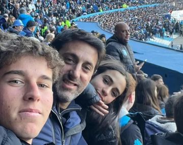 Milito estuvo en el clásico de Avellaneda tras su candidatura