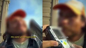 La insólita situación quedó registrada en un video