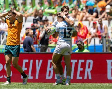 Contundente triunfo de Los Pumas 7s a Australia en el Circuito Mundial de Sudáfrica