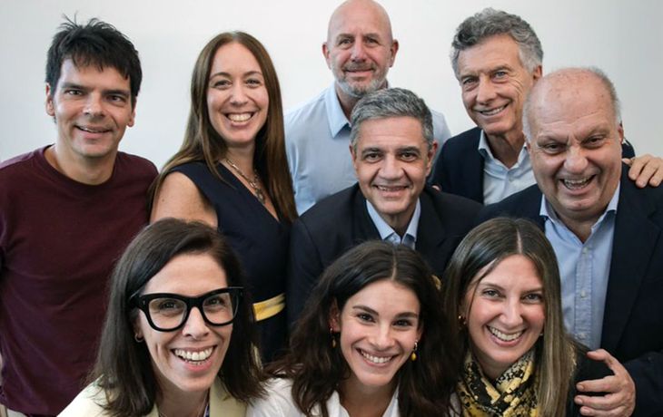 Mauricio Macri y sus candidatos en la Ciudad.