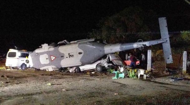 El accidente del helicóptero dejó al menos 13 muertos