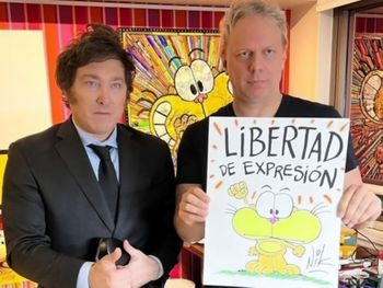 Nik se plagió a sí mismo para celebrar el cumpleaños de Javier Milei