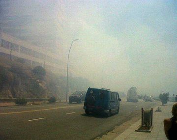 Se incendió un local comercial frente a Playa Varese