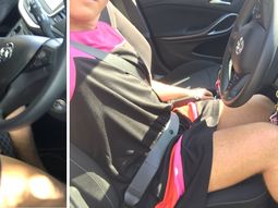 Se puso una pollera porque no lo dejaban ir en bermuda al trabajo Se puso una pollera porque no lo dejaban ir en bermuda al trabajo