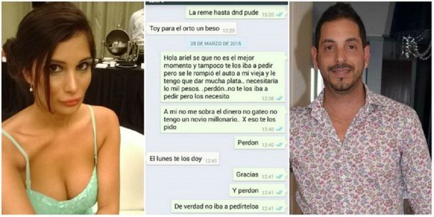 Increíble: Ariel Diwan le pidió prestados mil pesos a Magalí Mora