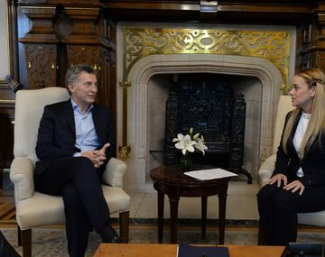 Macri recibió a Tintori en Casa Rosada