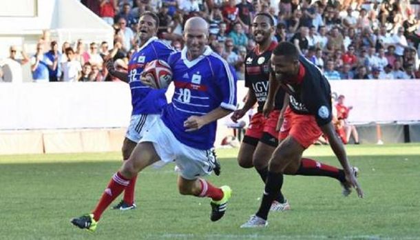 La sigue rompiendo: ahora Zidane se destaca en rugby