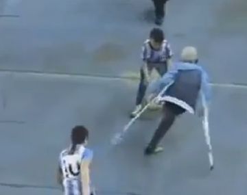 Jugó Racing en Avellaneda