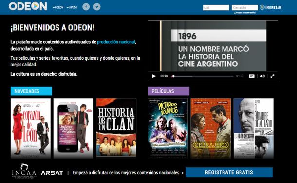 Odeon, el Netflix argentino y gratis
