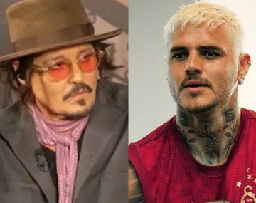 La llamativa reacción de Johnny Depp cuando le preguntaron si conocía a Mauro Icardi.