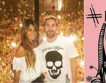 {altText(Antonella Roccuzzo se sumó a #NiUnaMenos.,La mujer de Messi se sumó a la #NiUnaMenos)}