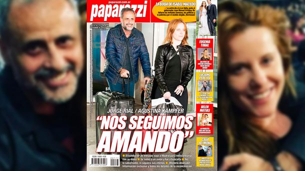 Jorge Rial y Agustina Kämpfer, tapa de la revista Paparazzi: Nos seguimos amando