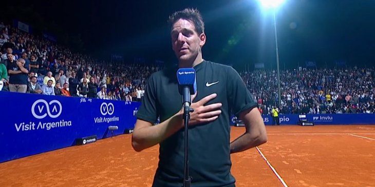 Juan Martín Del Potro: Mi último partido fue en la cancha