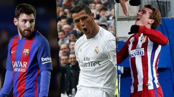 Los tres futbolistas actúan en la Liga de España Los tres futbolistas actúan en la Liga de España