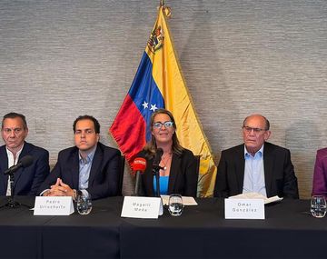 Conferencia de prensa en Washington de los opositores venezolanos.