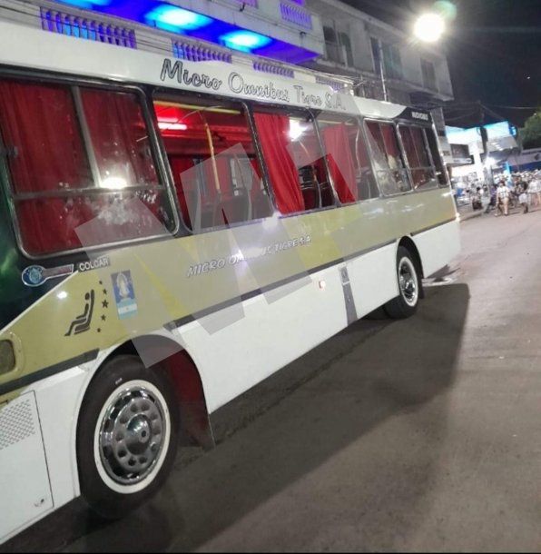 Rompieron un colectivo en medio de los festejos de la Selección Argentina