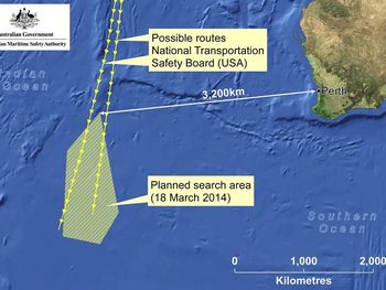 Se hizo de noche en Australia y se pospuso hasta mañana la búsqueda del avión