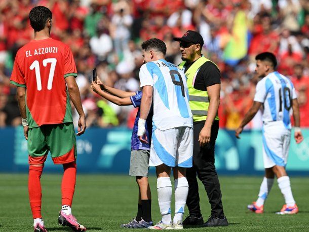 El gesto de Julián Álvarez