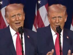 Donald Trump habló despectivamente de los manifestantes opositores a sus intervenciones en Venezuela.