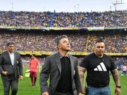 Marcelo Gallardo, en la Bombonera. Marcelo Gallardo, en la Bombonera.