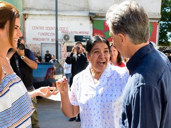 Macri, Juliana Awada y Margarita Barrientos