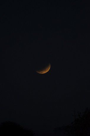 Eclipse lunar visto desde Entre Ríos