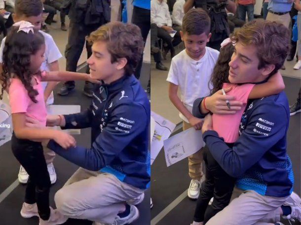 Video: la tierna reacción de Franco Colapinto con una niña que es viral