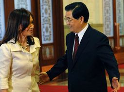 Cristina y hu jintao