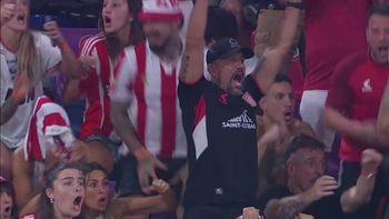 la reaccion de veron en la tribuna, en el gol agonico de estudiantes la reaccion de veron en la tribuna, en el gol agonico de estudiantes