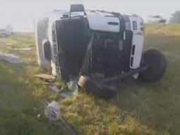 Vuelco y muerte en la Ruta 9