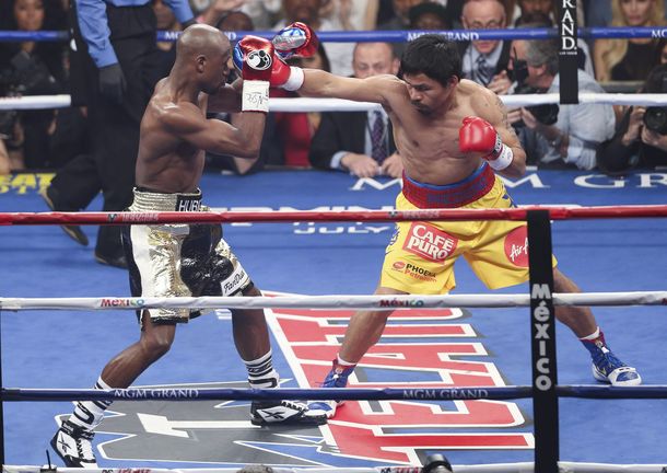 La pelea Mayweather-Pacquiao, en imágenes