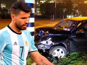 El Kun contó cómo fue el choque: Me rompí la costilla y me duele