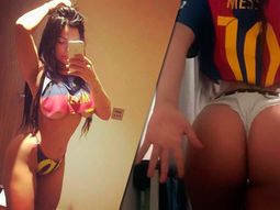 Miss Bum Bum se mostró muy hot por la remontada del Barcelona Miss Bum Bum se mostró muy hot por la remontada del Barcelona