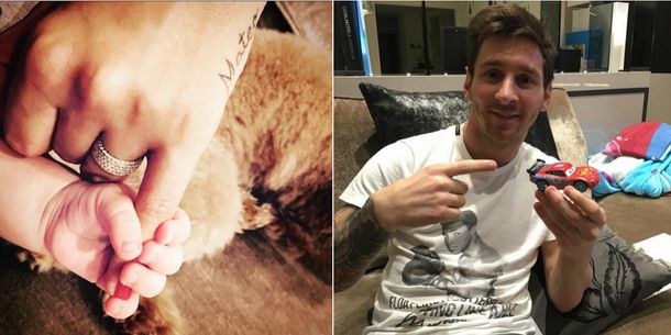 Messi festejó los cinco meses de Mateo e ironizó con la compra de la Ferrari