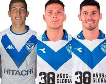 Sebastián Sosa, Braian Cufré, Abiel Osorio y José Florentín, exjugadores de Vélez acusados y sobreseídos por abuso sexual.