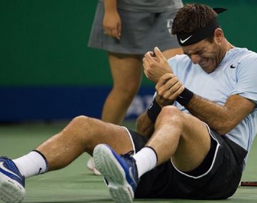 El dolor de Delpo tras su caída