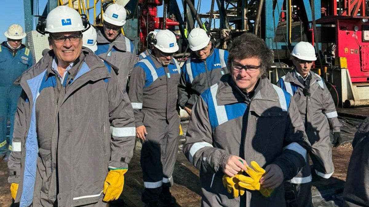 Javier Milei visitó Vaca Muerta y se reunió con empresarios petroleros