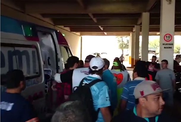 El hincha que recibió un disparo en el ojo