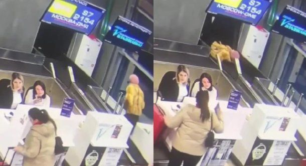 Confusión en un aeropuerto: una mujer cayó por la cinta transportadora de equipaje