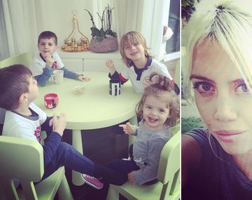 El reencuentro de Wanda Nara con sus hijos