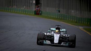 El inglés Hamilton, durante la clasificación en Australia El inglés Hamilton, durante la clasificación en Australia